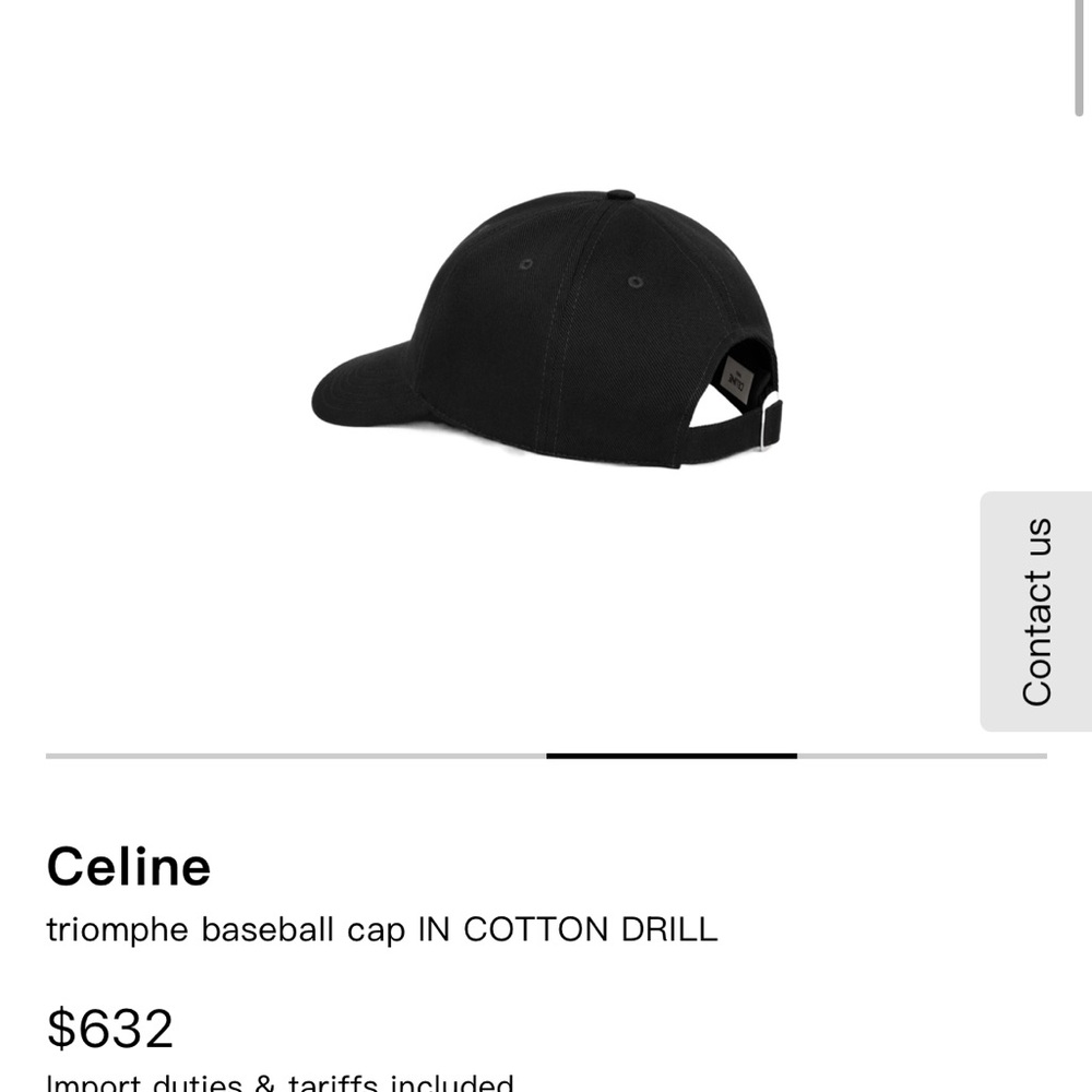 Celine Celine
triomphe baseball cap IN COTTON DRILL 🆕 - Picture 5 of 6